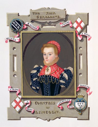 Portrait of Elizabeth Fitzgerald Countess of Lincoln from 